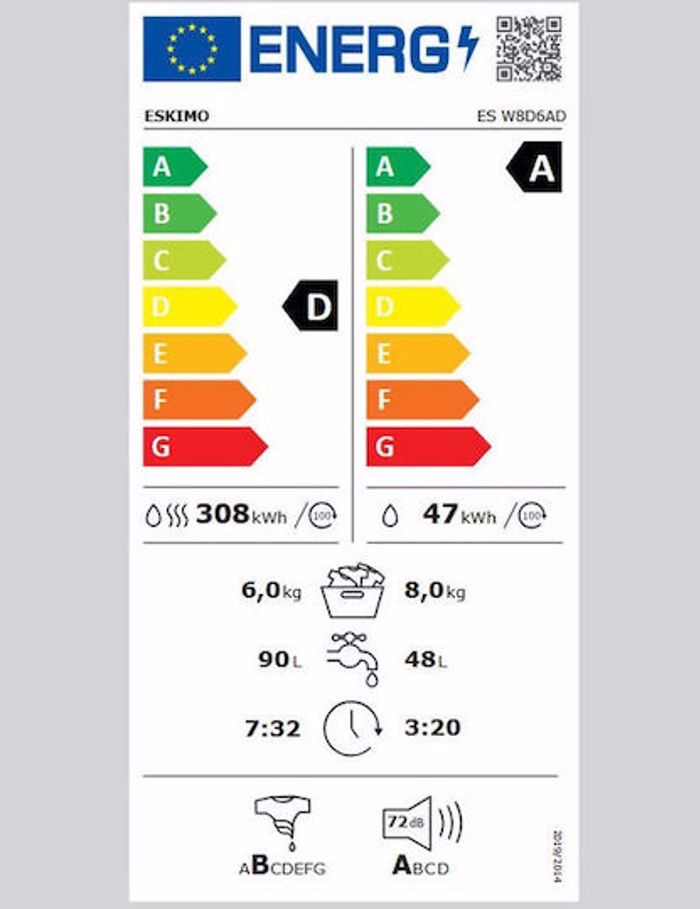 PLuNTIRIO - STEGOTIRIO ROuXON ES W8D6ADMST ESKIMO 8kg/6kg Atmou 1400 Strofes